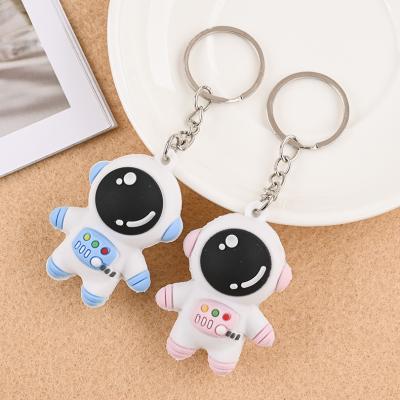 China Wholesale Custom Mini Anime 3d PVC Cartoon Key Chain Astronaut Rubber Key Chain Rubber Key Chain for sale