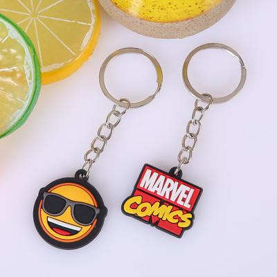 China Factory Supply Custom Soft PVC Key Chain /3D Plastic Key Chain for sale