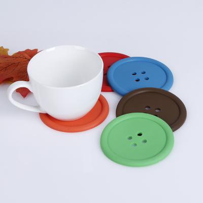 China Stocked factory sells custom plastic 3D silicone rubber cup coasters for drinks simple design rubber coasters for sale