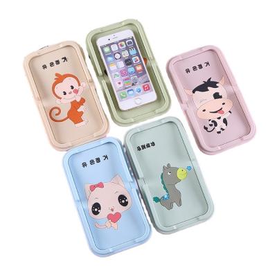 China Customized Professional Eco-friendly Cell Phone Stand PVC Phone Holder Cartoon PVC Phone Socket Holder Rubber Stand for sale