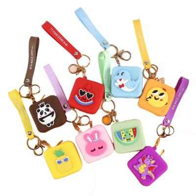 China Wholesale2021New design cartoon silicone patter for silicone bag shape animal silicone llaveros for gifts for sale