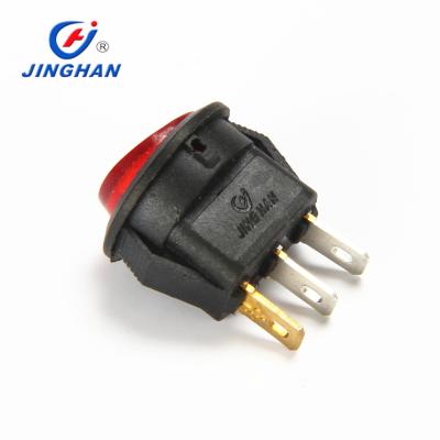 China New various color spst on-off red/mini digikey round on-off green/yellow/blue rocker switch for sale