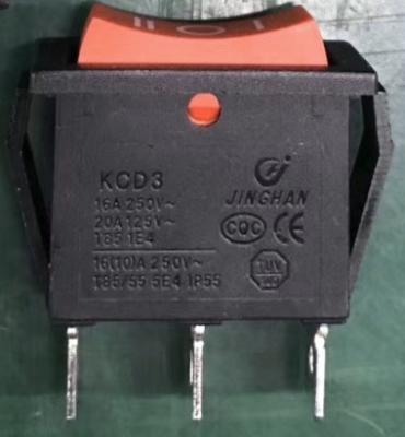 China ON-OFF-ON JINGHAN KCD3-101 3 Position Rocker Switch 3 Position Rocker Switch 28*10.5 SPDT ON-OFF-ON for sale