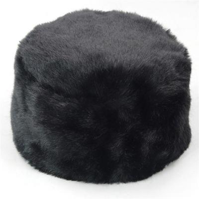 China New Arrival Thickened Winter Faux Fur Imitation Fur Top Hat Female Empty Winter Ring Headgear Hats Warm Plush Hat for sale