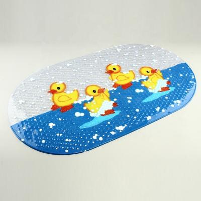 China Viable Wholesale Printed PVC Material Plastic Basic Bath Mats for sale