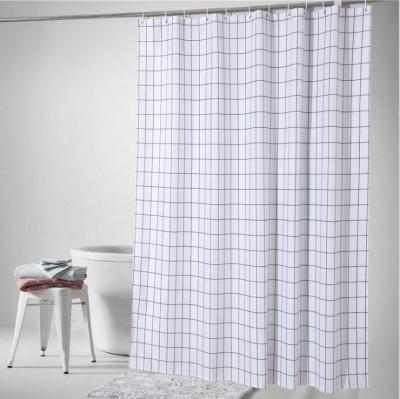 China OEM Sustainable Wholesale Colorful Printing Polyester Shower Curtain 180*200cm for sale