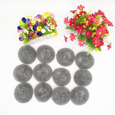 China 12pcs sustainable galvanized stainless steel kitchen pot cleanning scourer for sale