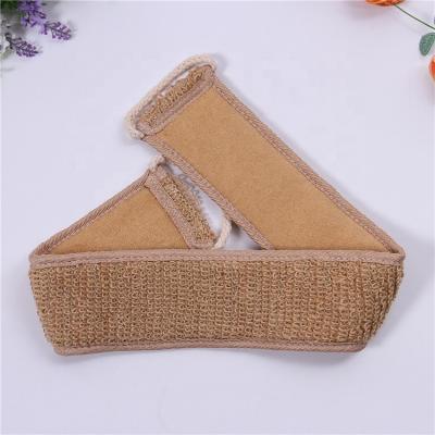 China EXFOLIATE Natural Sisal SPA Loofah Bath Belt Essential Exfoliating Relaxing Back Scrubber for sale