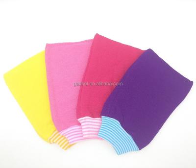 China Direct Factory Nourishing High Quality Body Scrubber Exfoliating Bath Mitts Bath Gloves for sale