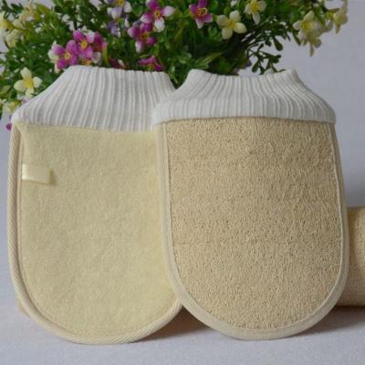 China EXFOLIATE Hotselling Natural Loofah Sponge Exfoliating Body Scrubber Bath Mitt for sale