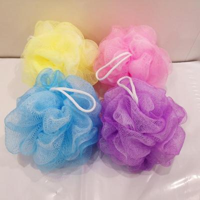 China EXFOLIATE Double Layer Mesh Shower Sponge Bath Blast Bath Ball Super Soft Bath Sponge for sale