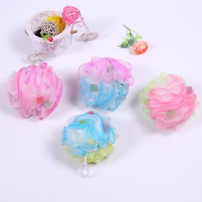 China EXFOLIATE Body Flower Natural Multicolor Bath Shower Sponge Eco - Friendly Loofah Mesh Bath Sponge for sale