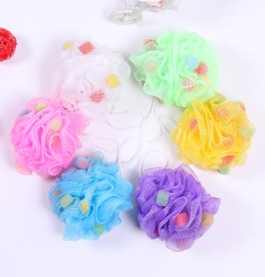 China EXFOLIATING 30G Soft Bath Bubble Bath Flower Scrub Shower Blast Sponge Loofah Bath Sponge Shower for sale