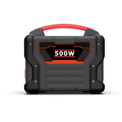 China Power Station 500w Type C Portable Lithium Battery Solar Generator Emergency Power Supply With 110V AC Outlet For Outdoor Camping for sale