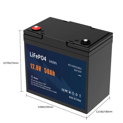 China Toys OEM ODM battery 12.8V lifepo4 battery rechargeable battery lithium ion batteries12v 50ah lifepo4 battery for sale