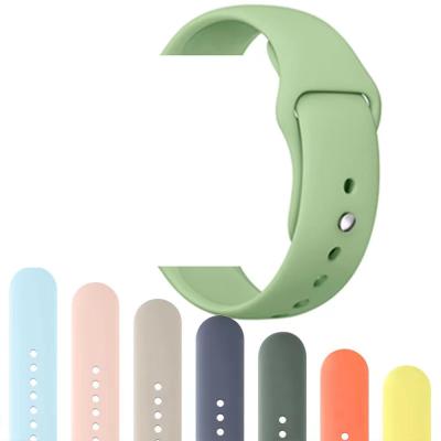 China Fashion \ Popular Luxury Silicone Dress Band For Apple Watch 38mm 42mm Sports Strap Rubber Watch Strap For Iwatch 44mm 40mm For Apple Watch Series 6 Se 5 4 3 for sale