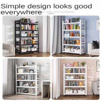 China Single Shelf (Other) Adjustable Living Room Industrial Modern Floor Rack Storage Book Shelf for sale