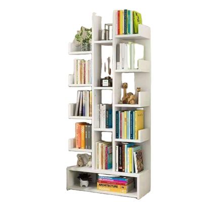 China Expandable Modern Wooden Multi-Layers Home Office Furniture Living Room Bookshelf Storage Bookcase Shelving Vertical Corner Vertical Book Shelves for sale