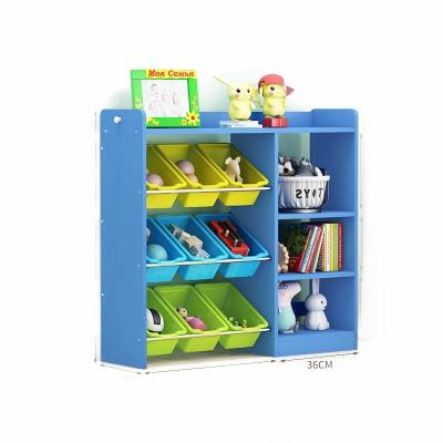 China Contemporary Customized Leaf Children's Furniture Corner Cabinet Racks Baby Chest Shelf Drawers Toy Storage Bookshelves Children's Cabin for sale