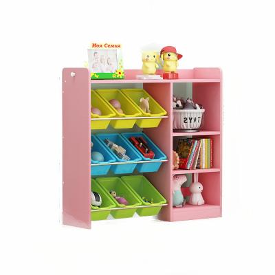 China Multi-layer Shelf Toy Finishing Bin Contemporary Children's Toy Storage Rack Floor Kindergarten Classification Storage Shelf Baby Cabinet for sale