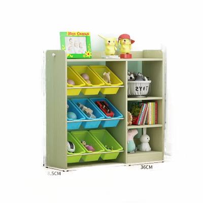 China Contemporary baby toys household toy storage rack cabinet classification storage matching multi-layer shelf drawing book rack for sale