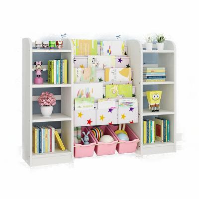 China Modern Toy Storage Children's Furniture Picture Book Children's Shelf Storage Cabinet Bookcase Eco-friendly Room Storage for sale