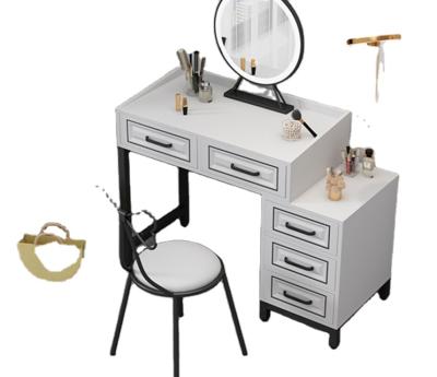 China Small new light luxury Nordic minimalist modern extendable furniture solid wood makeup dressing table for sale