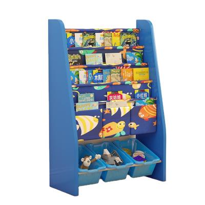 China Best Selling Contemporary Children's Toy Storage Rack Bookshelf Bookcase Furniture Shelf Storage Cabinet for sale