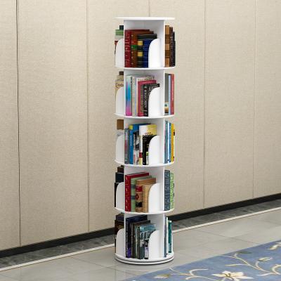 China Modern Modern Tree Shaped 360 Degree Bookshelf Living Room Furniture Storage Racks Library Rotating Rotating Book Shelves for sale