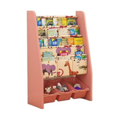 China Modern Popular Children's Storage Cabinet Living Room Furniture Rack Children's Toy Storage Shelf Bookshelf Children's Cabin for sale