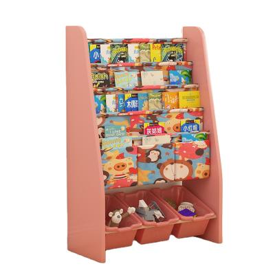 China Wooden Shelf Bookshelf Household Contemporary Bookshelf Bookshelf Storage Cabinet Bookshelf Furniture Toy Storag for sale