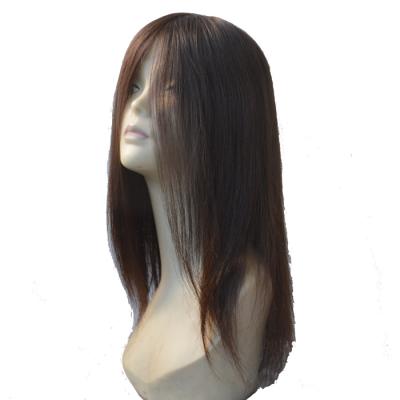 China Chinese Silky Straight Remy Hair Top Quality Chinese Wave Silk Top Wig for sale