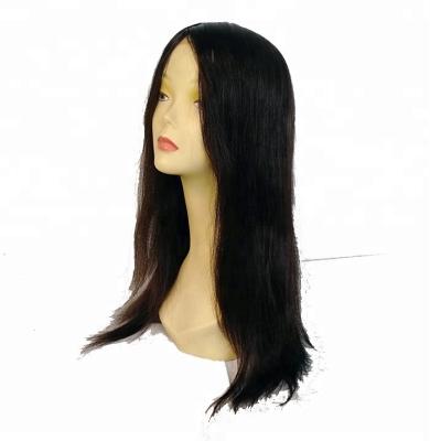 China Wholesale Price Silky Straight Natural Color Wave 18 Inch Brazilian Hair Full Lace Wig for sale