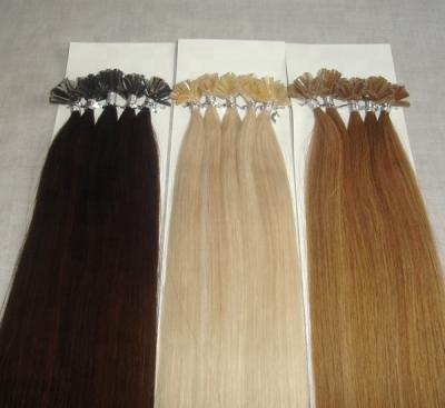 China Silky Straight Wave Raw Cambodian Double Drawn Nail Tip Hair Extension for sale