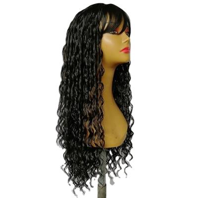 China Synthetic Hair Artificial Hair Long Style Machine Made Wigs for sale