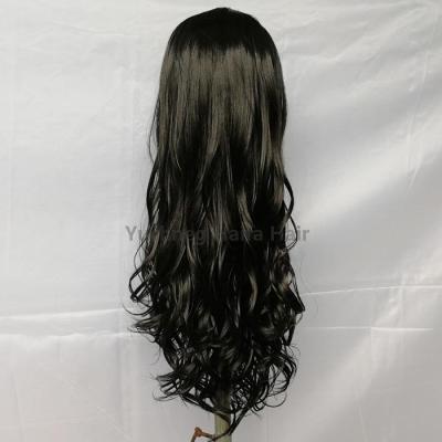 China Synthetic Hair Wigs Machine Made Style Synthetic Long Hair for sale