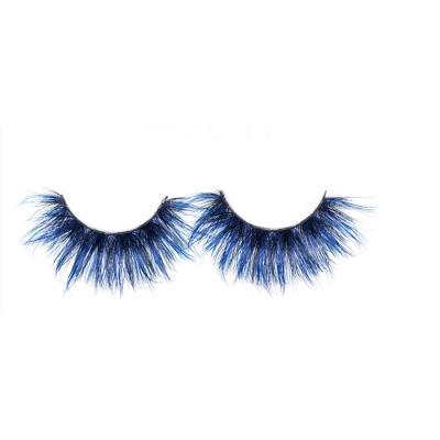 China Full Good Quality Colorful Mink Fur Eyelashes for sale