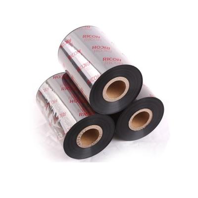 China Original Colored Original Heat Transfer Printer Wax Resin Barcode Roll Ribbon Replace Ricoh for sale