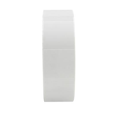 China Waterproof Compatible White Self Adhesive Label Blank Round Corner Transfer Sticker Roll Direct Shipping for sale