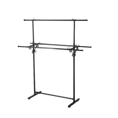 China Adjustable Height And Length Three Layers Wrought Iron Quality Products Display Rack For Sales Promotion Event for sale