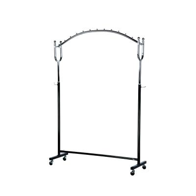 China Arch with iron ball grament removable rack arch with iron ball grament removable rack hanging display stand for clothes for sale