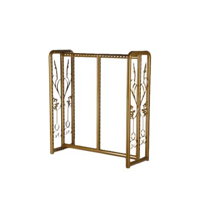 China New Arrival Luxury High Quality Wrought Iron Display Rack Strong Holder Retro For Hanging Clothes for sale