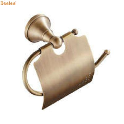 China Contemporary Bathroom Wall Mounted Brass Body Antique Color Beelee BA7211A Toilet Paper Holder for sale