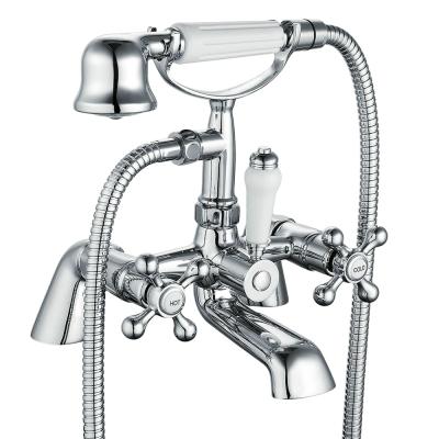 China Without Slide Bar Beelee BL0220 UK Bath Filler Mixer Deck Mounted Bathtub Faucet for sale