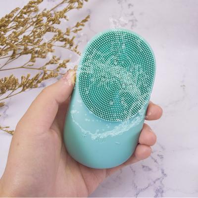 China Beauty Equipment Makeup Remover Face Tool Rechargeable Ultrasonic Silicone DEEP CLEANING Silicone Deep Cleansing Brush for sale