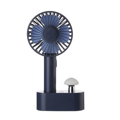 China Modern Wholesale Portable Handheld Rechargeable Low Noise Long Use Long Time Led Light Fans for sale