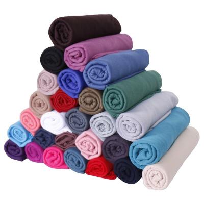 China Monochrome Mercerized Stretch And Breathable Indian Gauze Scarf Ladies Cotton Ladies Scarf Autumn And Winter Solid Color Tank Top for sale