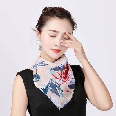 China 2022 Hot Selling Adjustable Ear Loop Neckerchief Scarves Sun Protect Veil Neck Scarf For Women for sale