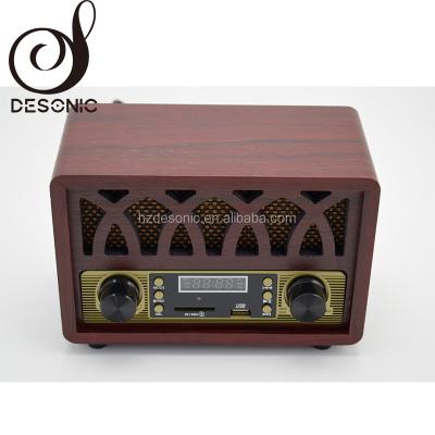 China Vintage Radio Hot Selling AM FM Radio Receiver With USB SD Recording for sale