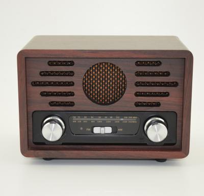 China AM fm radio vintage wooden radio with retro FM AM tuning for sale